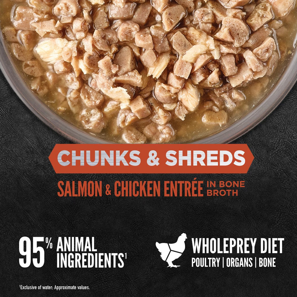 ORIJEN Chunks & Shreds Entrée in Bone Broth Wet Cat Food