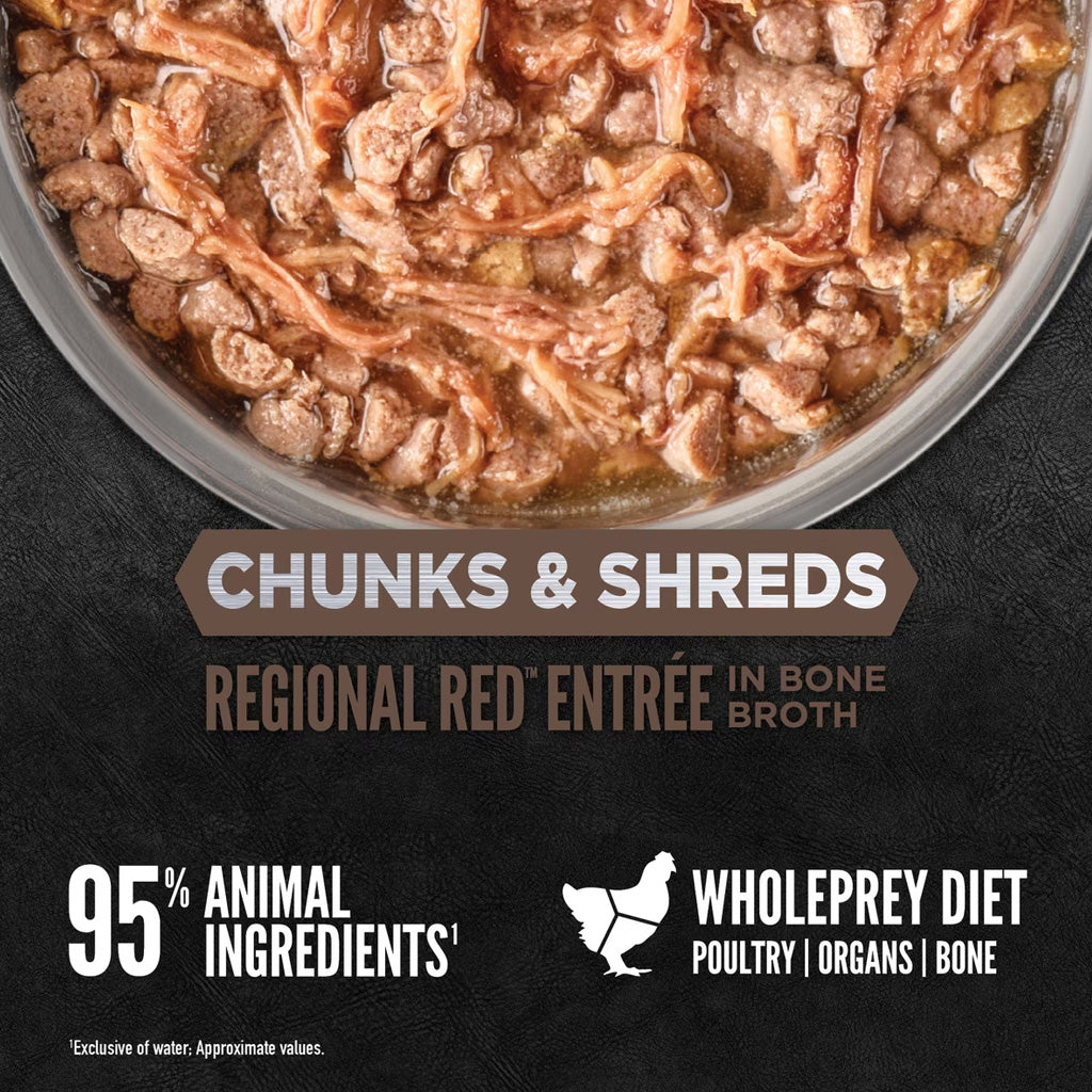 ORIJEN Chunks & Shreds Entrée in Bone Broth Wet Cat Food