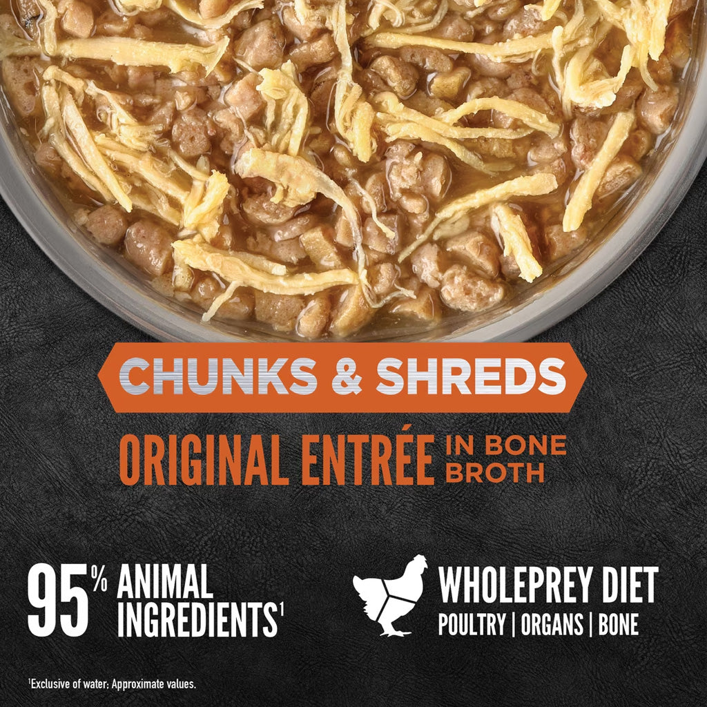 ORIJEN Chunks & Shreds Entrée in Bone Broth Wet Cat Food