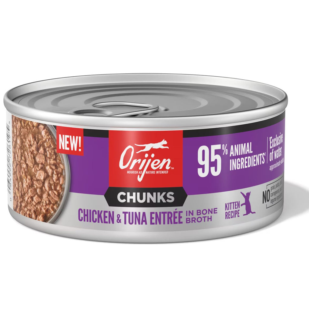 ORIJEN Chunks & Shreds Kitten Chicken & Tuna Entree Wet Cat Food