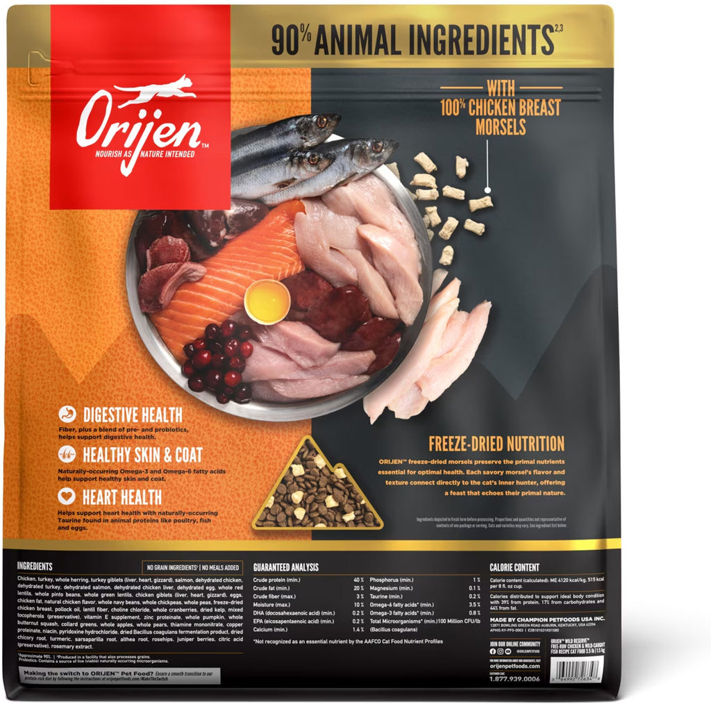 ORIJEN Wild Reserve Free-Run Dry Cat Food