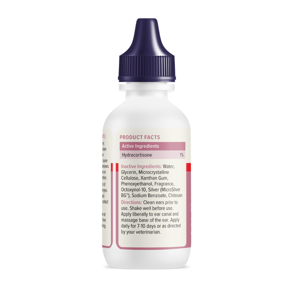 Oticbliss Advanced Vet Strength Medicated Ear Drops for Dogs & Cats, 1.8 oz