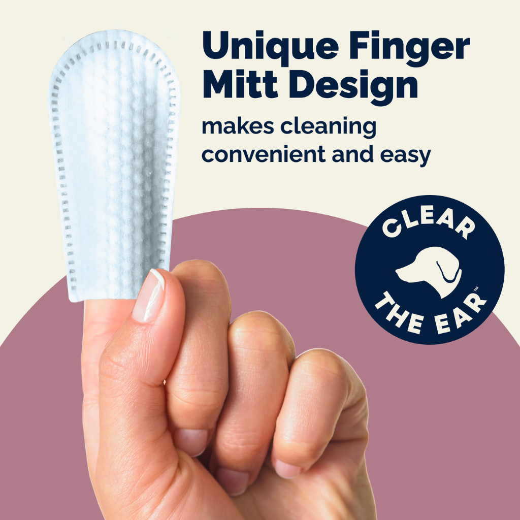 Oticbliss Ear Cleaning Finger Mitts For Dogs & Cats, 50 ct