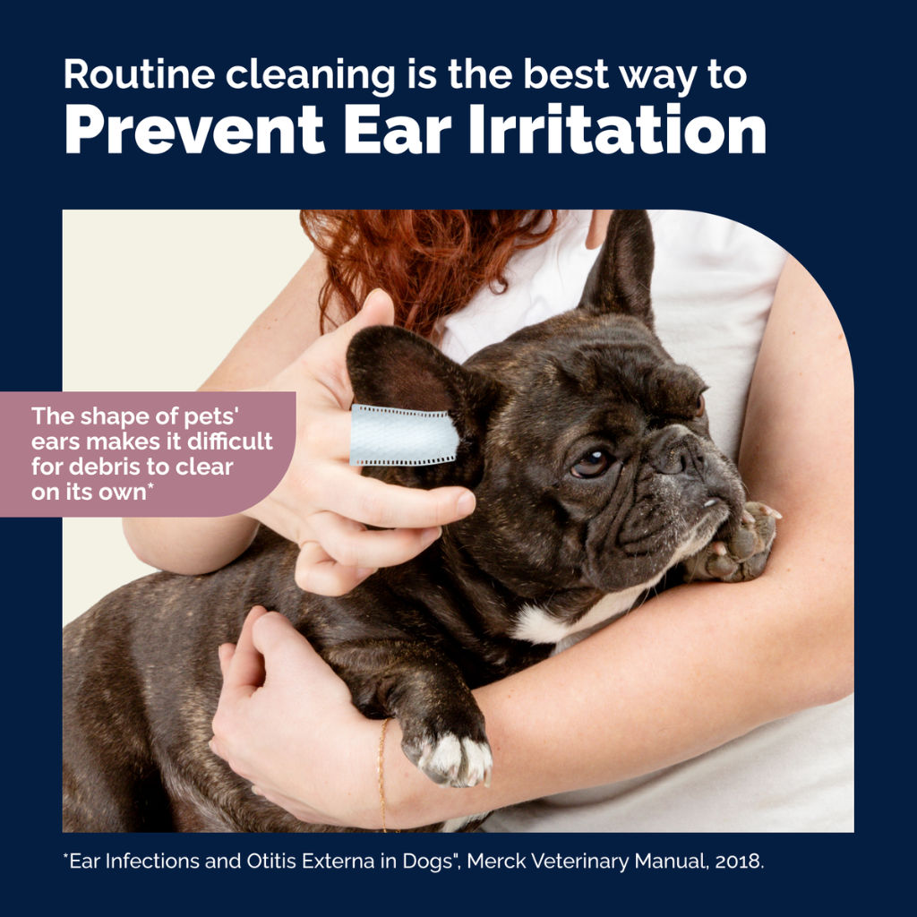 Oticbliss Ear Cleaning Finger Mitts For Dogs & Cats, 50 ct