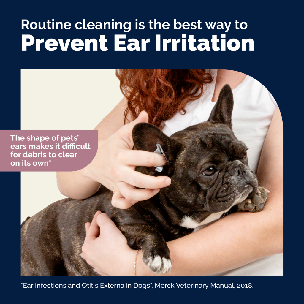 Oticbliss Ear Cleaning Wipes For Dogs & Cats, 100 ct