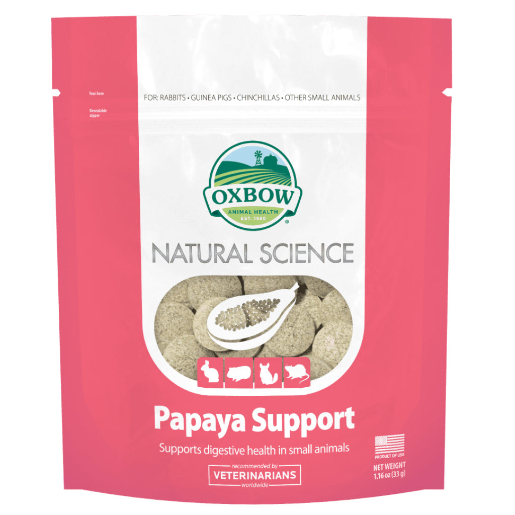 Oxbow Natural Science Papaya Support Digestive Health Supplement For Small Animals (1.16 oz)