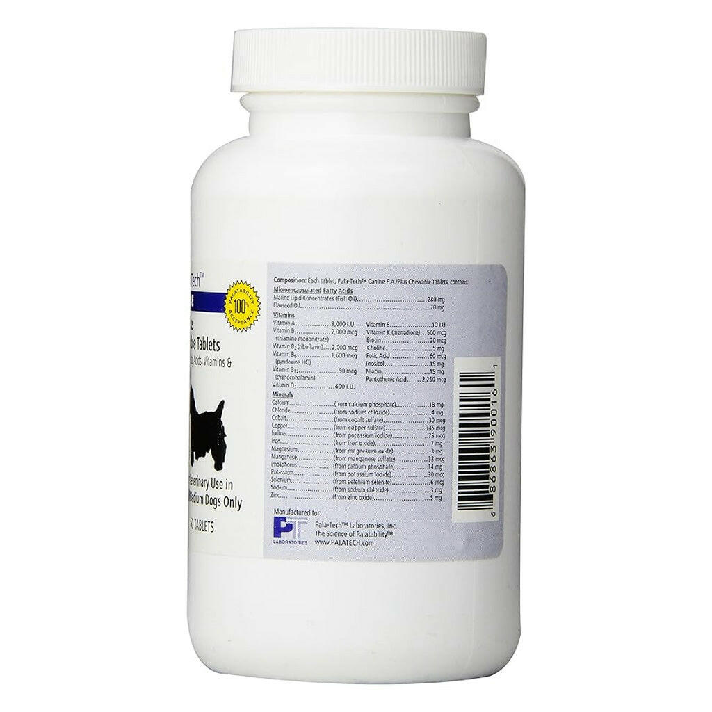 Pala-Tech Canine F.A./Plus for Small and Medium Dogs (60 chewable tablets)