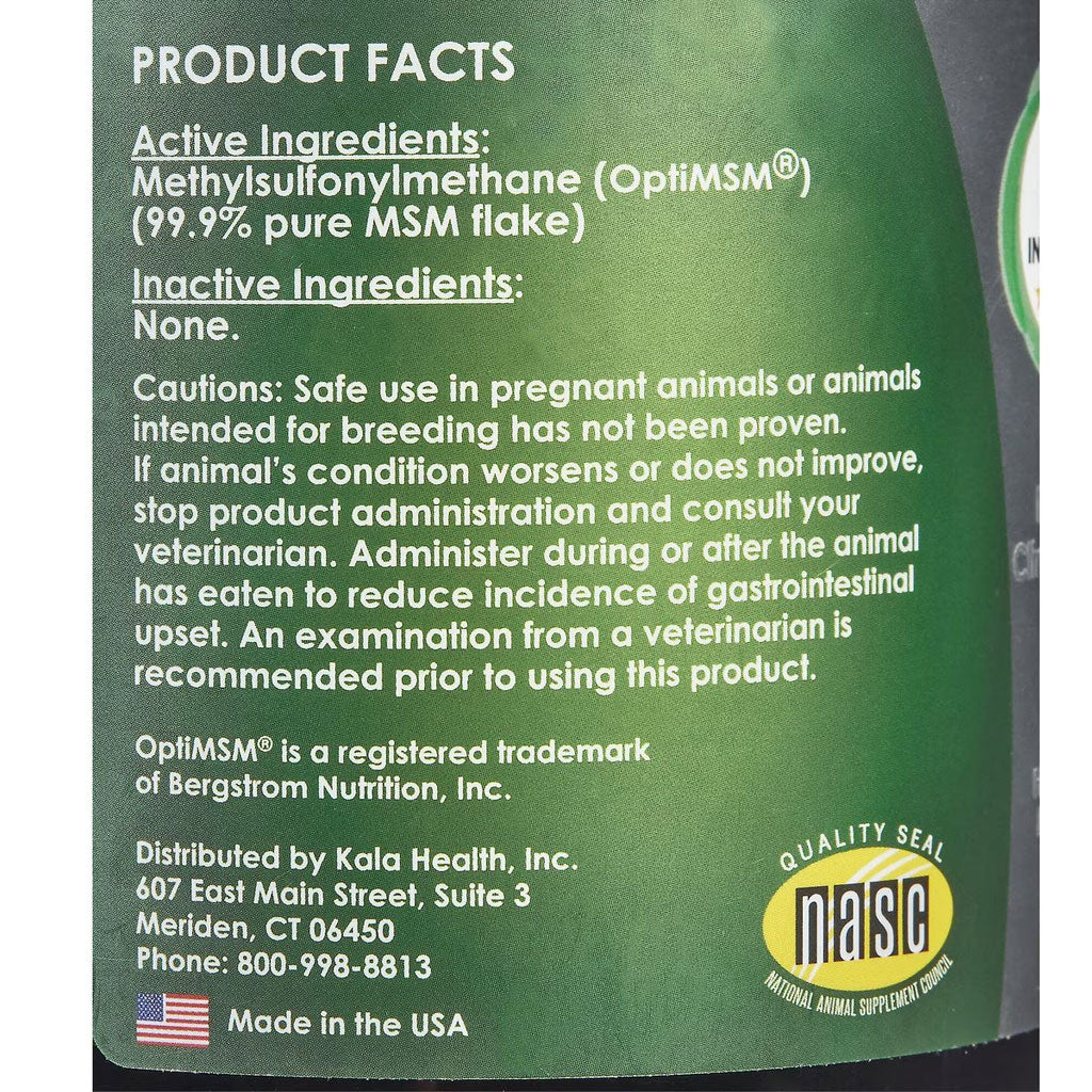 PeakTails Joint Support For Dogs MSM Powder Unflavored, 1-lb