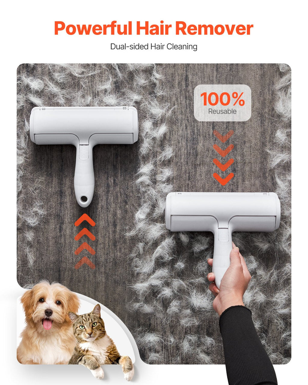 Pet Hair Remover and Reusable Lint Roller