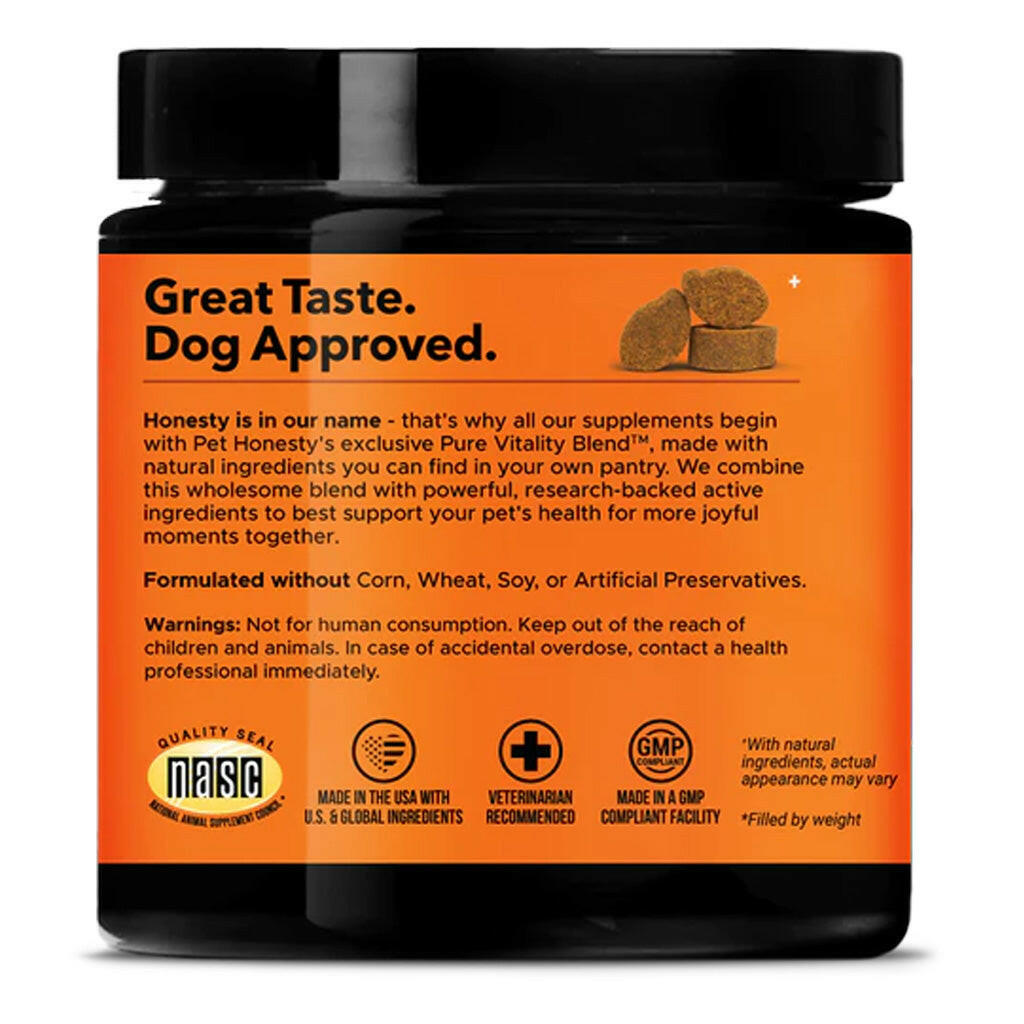 Pet Honesty Hip + Joint Health Max Strength Soft Chews for Dogs (90 ct)