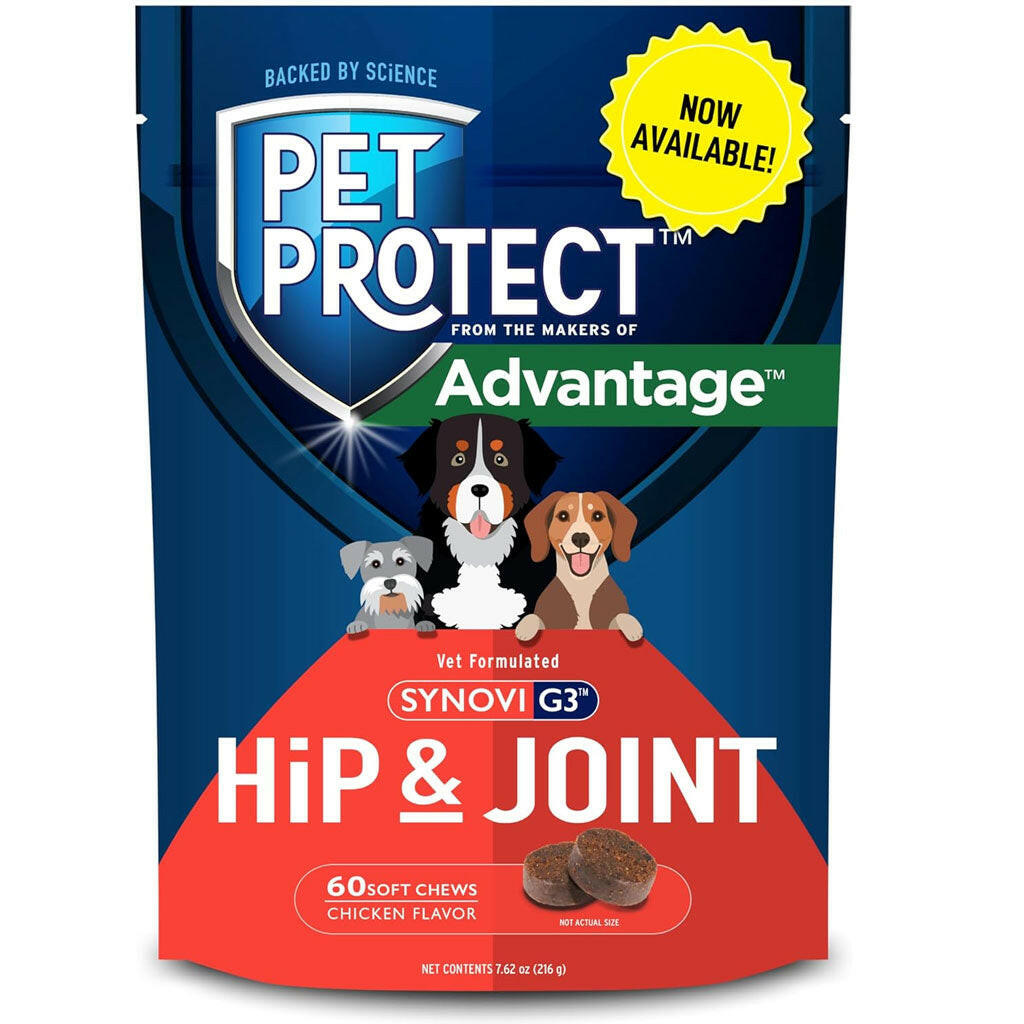 Pet Protect Hip & Joint Synovi G3 for Dogs, Chicken Flavor
