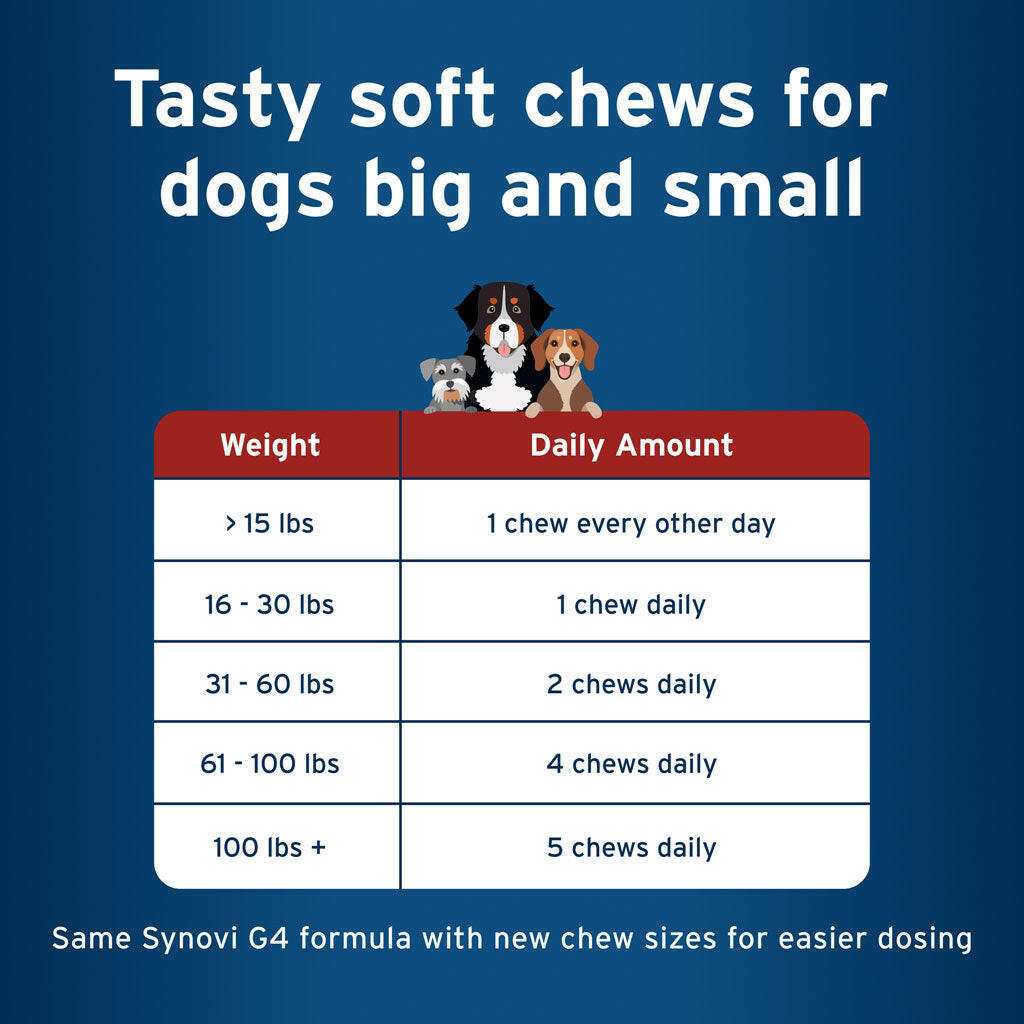 Pet Protect Hip & Joint Synovi G4 for Dogs, Chicken Flavor