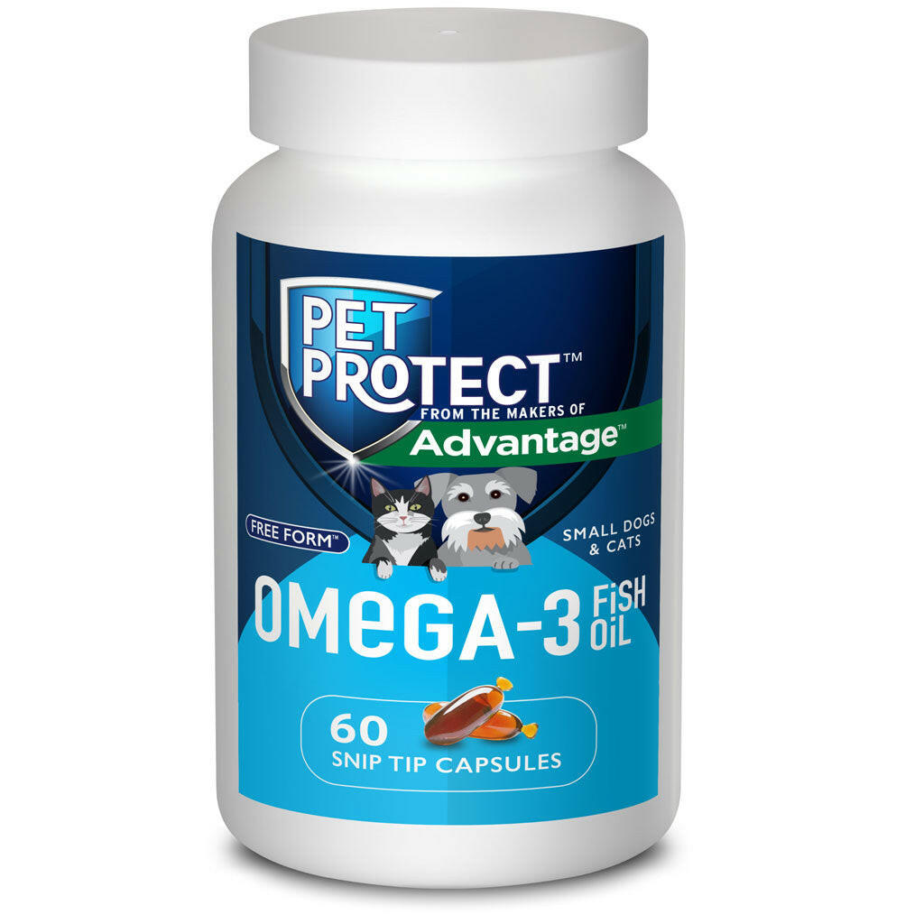 Pet Protect Omega-3 Snip Tips for Small Dogs & Cats, 60 count