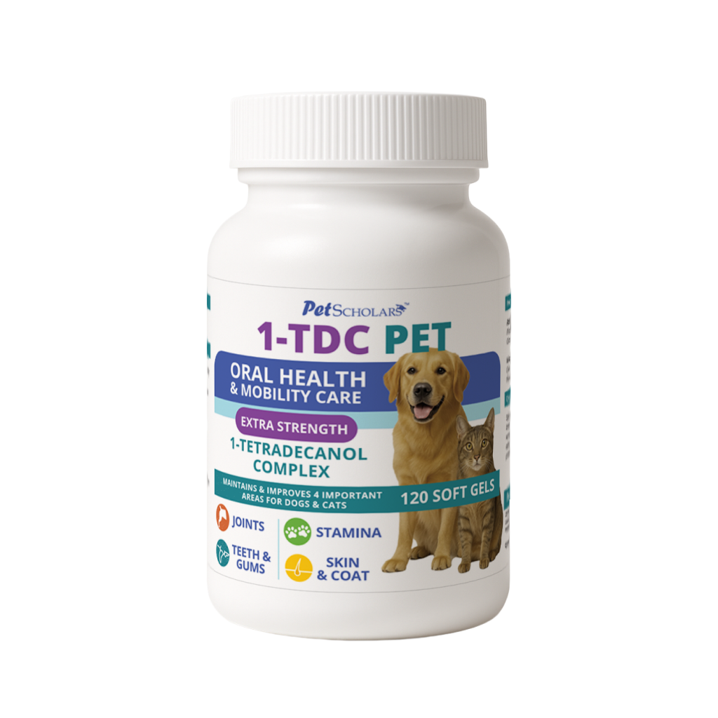 Pet Scholars 1-TDC Dental and Joint Health Softgel Supplement for Dogs and Cats