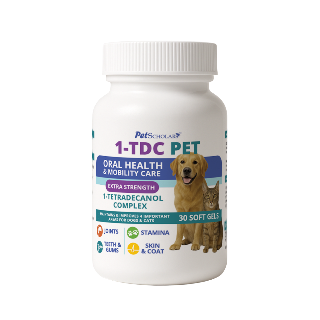 Pet Scholars 1-TDC Dental and Joint Health Softgel Supplement for Dogs and Cats