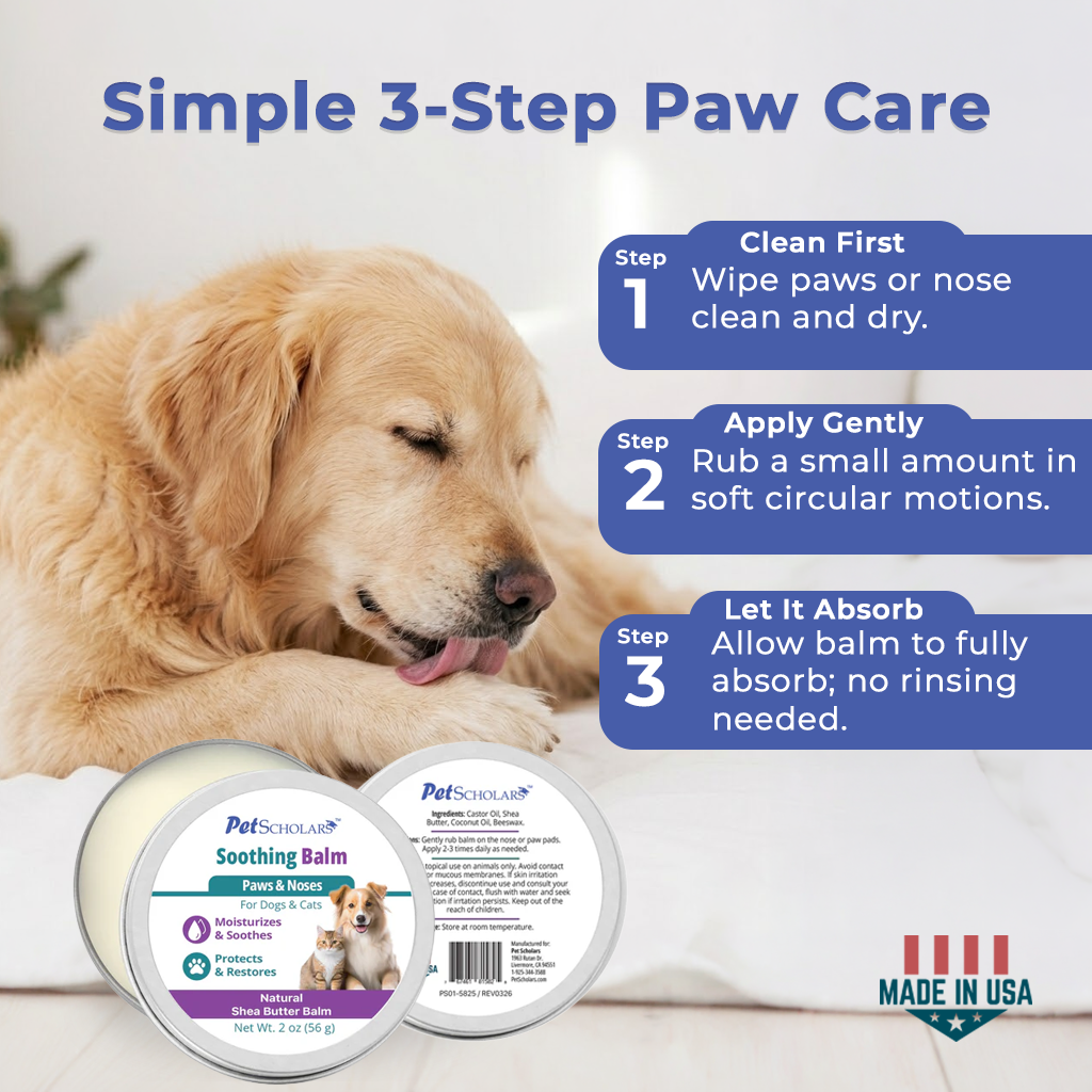 Pet Scholars Soothing Natural Shea Butter Balm for Dogs & Cats