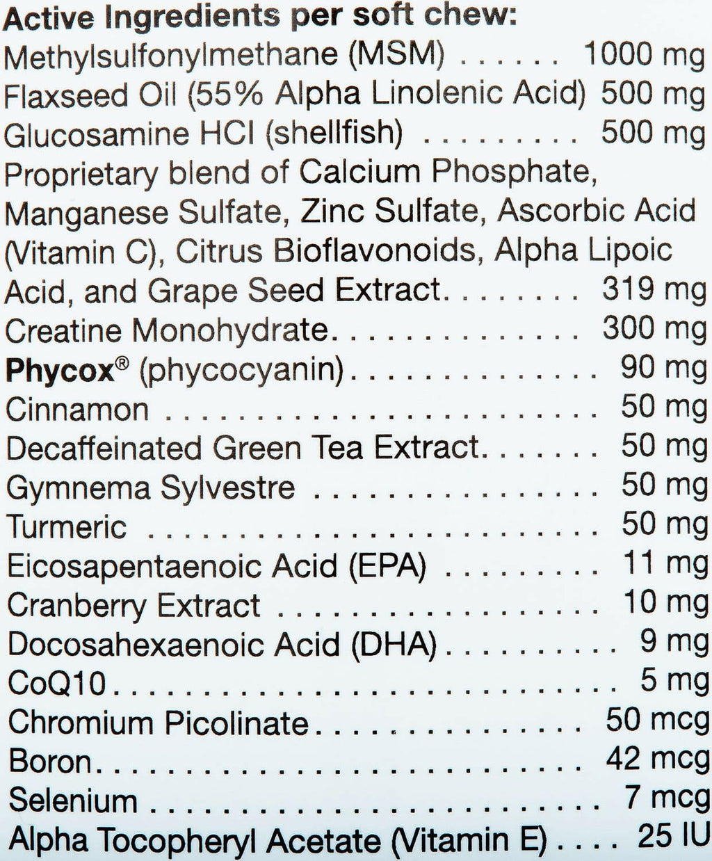 Phycox MAX Joint Supplement (90 soft chews)