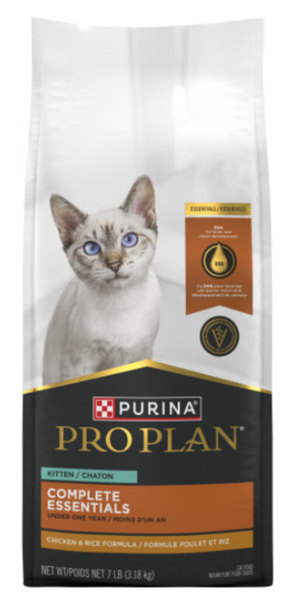 ProPlan Complete Essentials Chicken and Rice Kitten Food, 7-lb