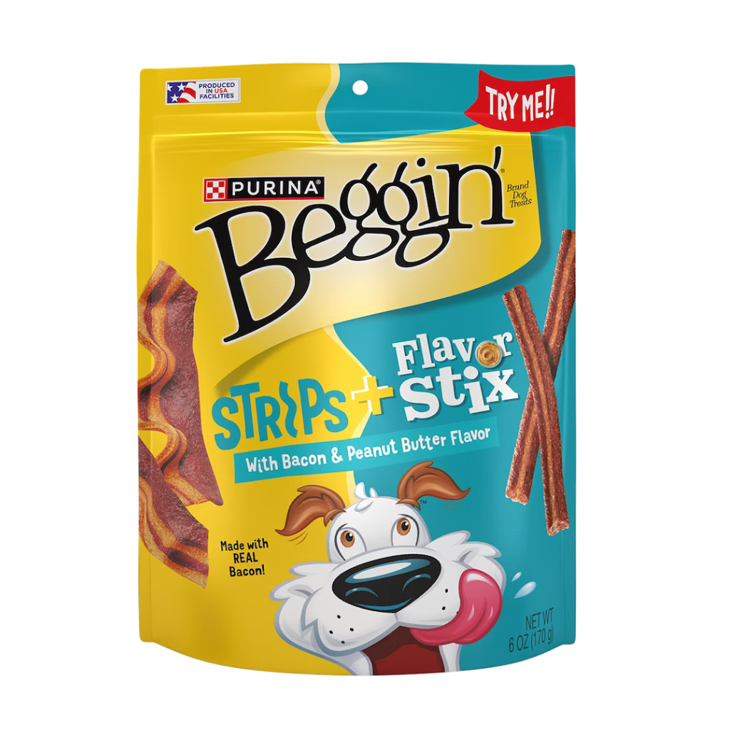 Purina Beggin' Fun Size Strips & Flavor Stix Bacon & Peanut Butter Flavor Dog Treats