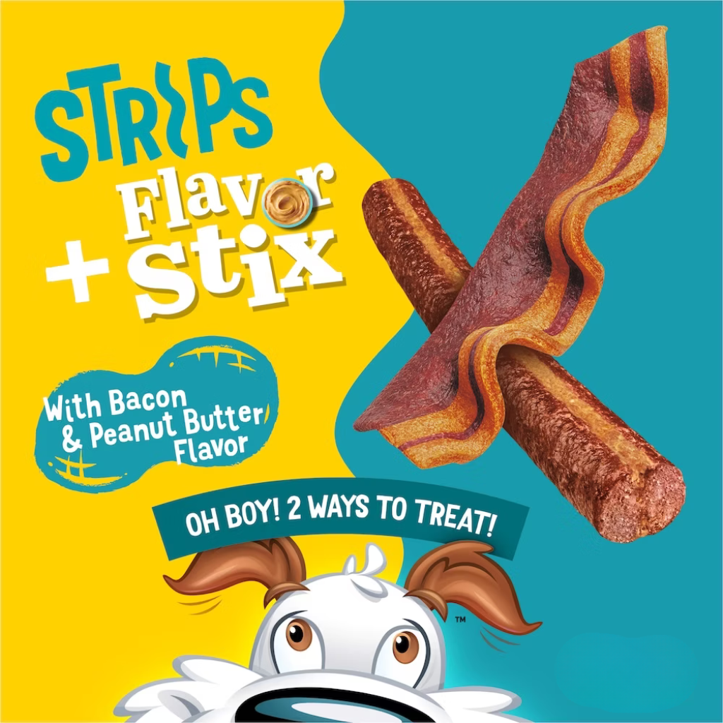 Purina Beggin' Fun Size Strips & Flavor Stix Bacon & Peanut Butter Flavor Dog Treats