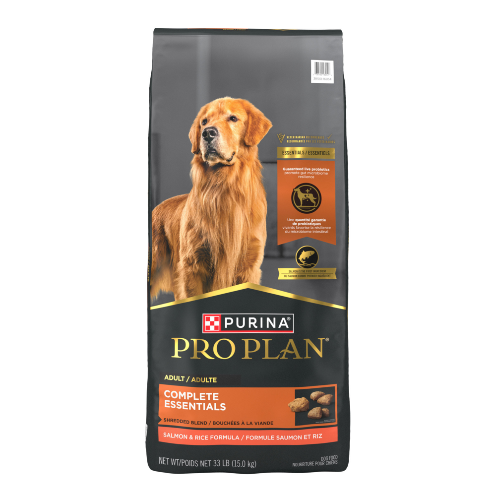 Purina Pro Plan Adult Shredded Blend Salmon & Rice Formula Dry Dog Food, 33-lb