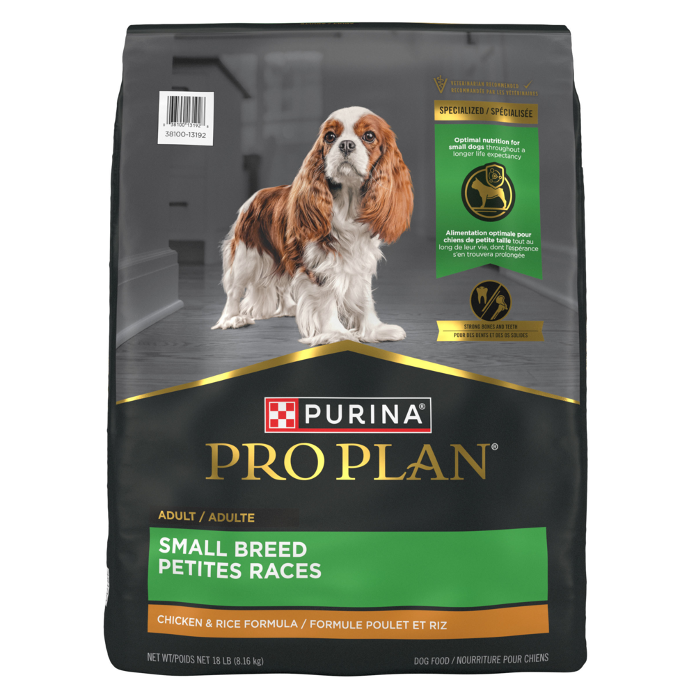 Purina Pro Plan Adult Small Breed Formula Dry Dog Food, 18-lb