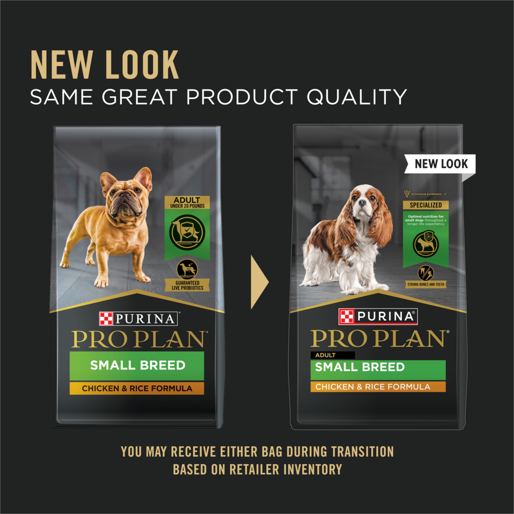 Purina Pro Plan Adult Small Breed Formula Dry Dog Food, 18-lb