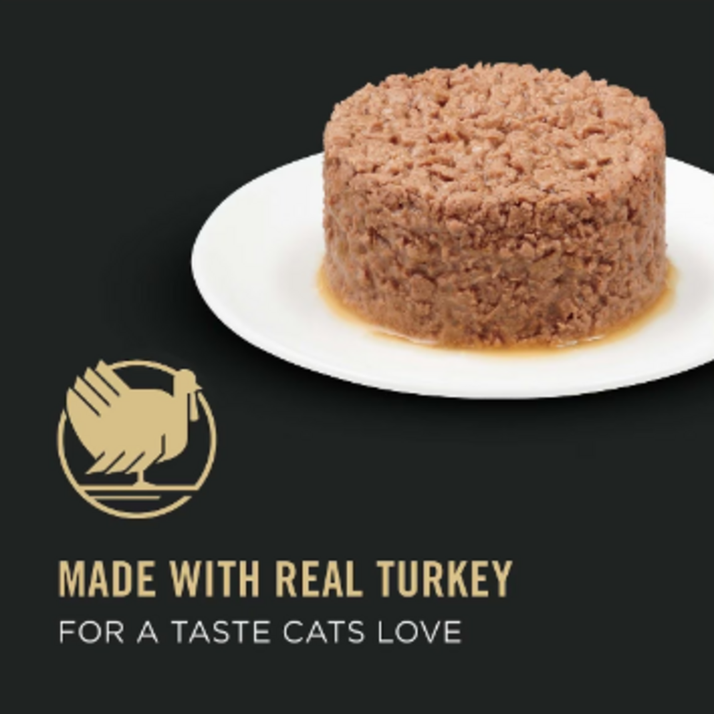 Purina Pro Plan Adult Weight Management Turkey & Rice Entree Ground Canned Cat Food, 3-oz, case of 24