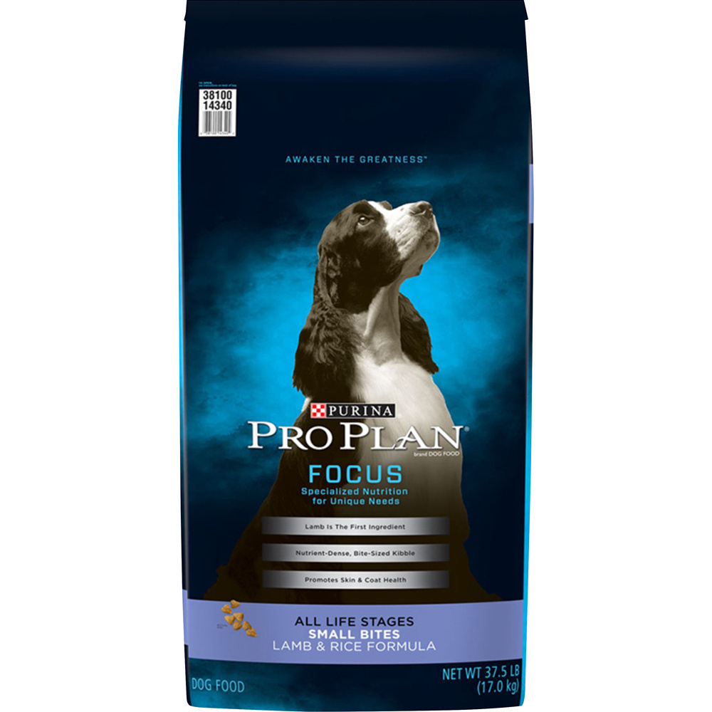Purina Pro Plan All Life Stages Small Bites 27/17 Lamb & Rice Dry Dog Food, 37.5-lb