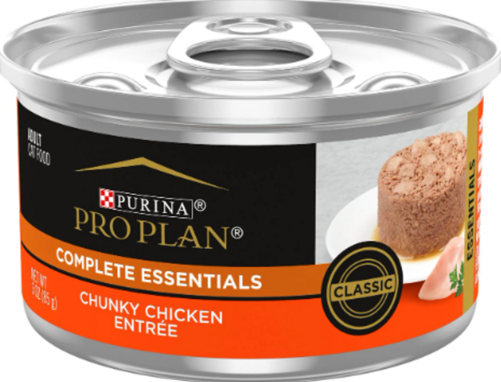 Purina Pro Plan Classic Chicken Chunky Entree Canned Cat Food, 3-oz, case of 24