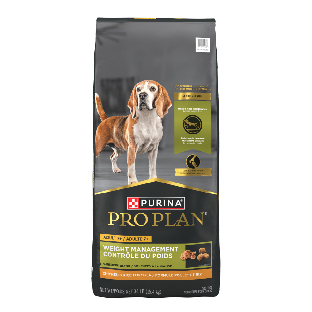 Purina Pro Plan Complete Essentials Adult Shredded Blend Weight Management Formula, 34-lb
