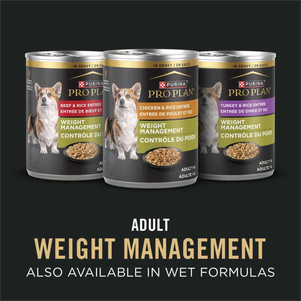 Purina Pro Plan Complete Essentials Adult Shredded Blend Weight Management Formula, 34-lb