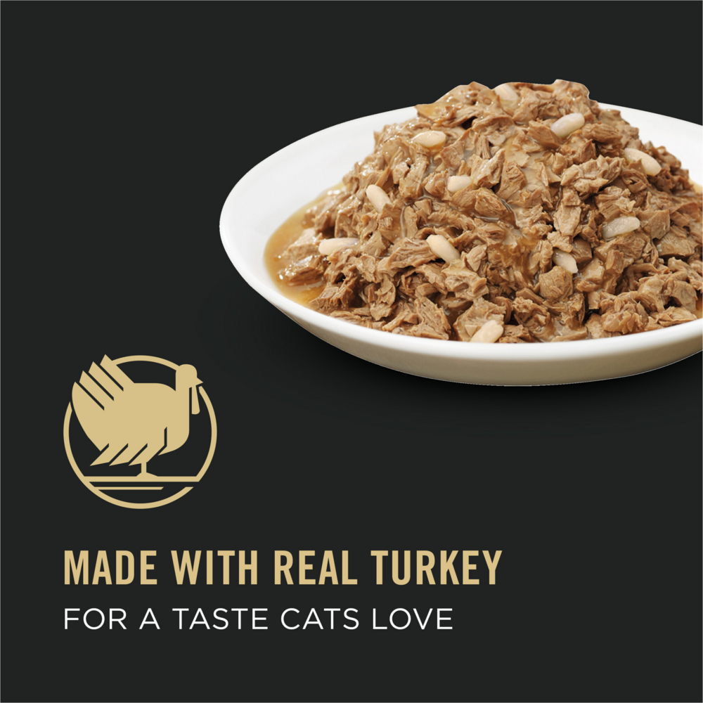 Purina Pro Plan Complete Essentials Adult Turkey & Rice Entree Canned Cat Food, 3-oz, case of 24