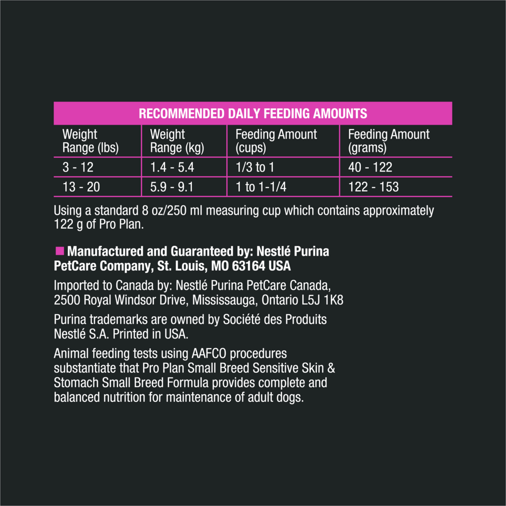 Purina Pro Plan Sensitive Skin & Stomach Small Breed Salmon & Rice Formula Dry Dog Food, 16-lb