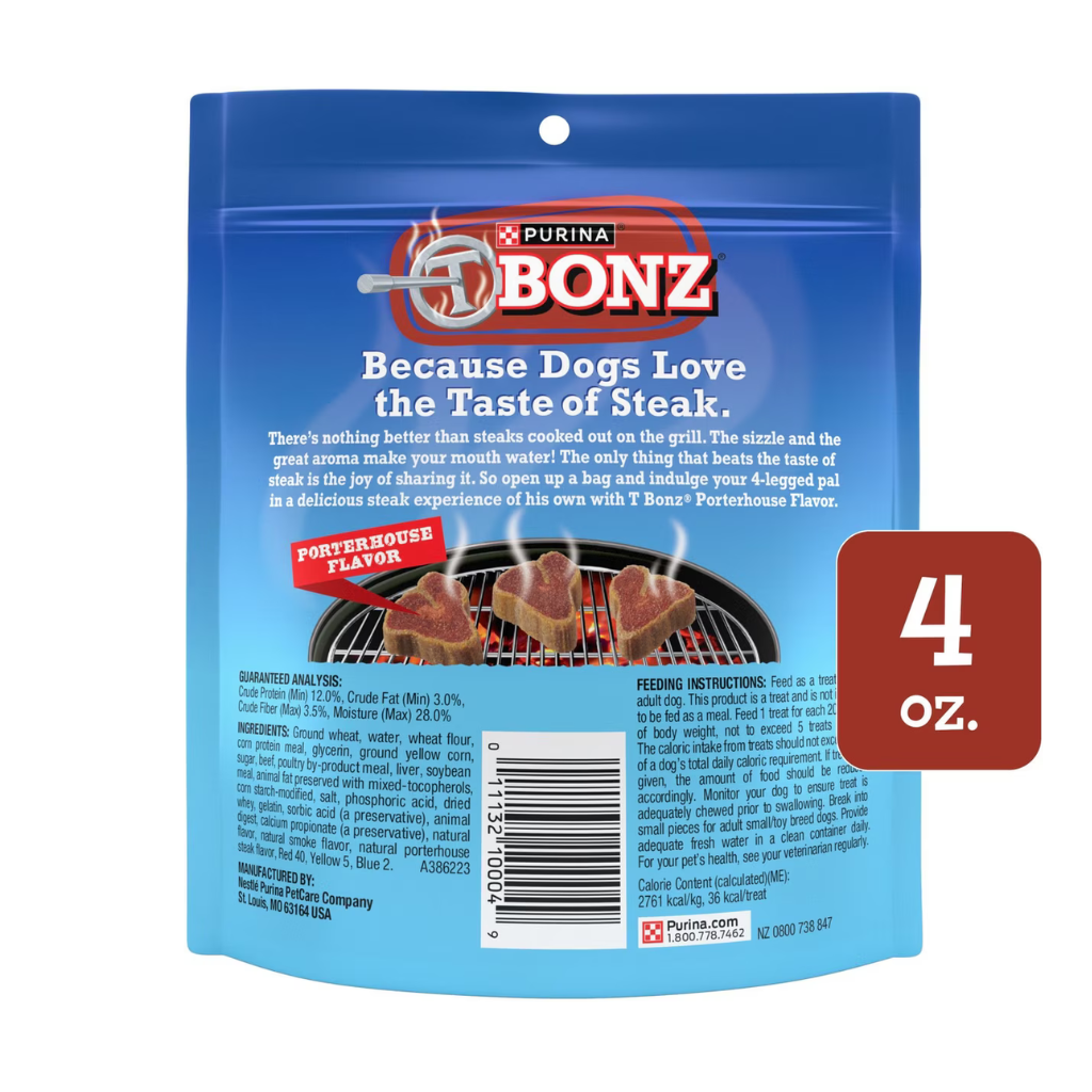 Purina TBONZ Porterhouse Flavor Soft & Chewy Dog Treats