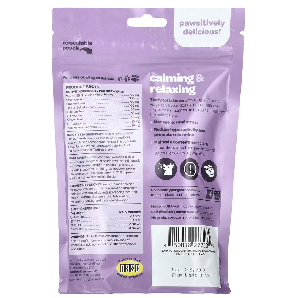 Ready Pet Go Calming & Relaxing Support for Dogs (90 soft chews)