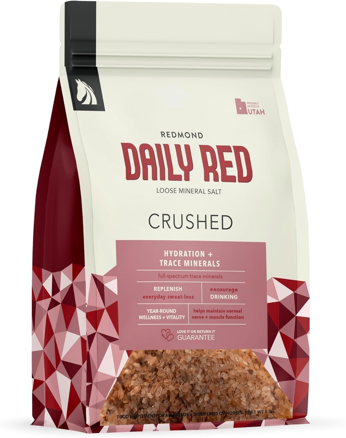 Redmond Daily Red Crushed Loose Mineral Salt For Horses