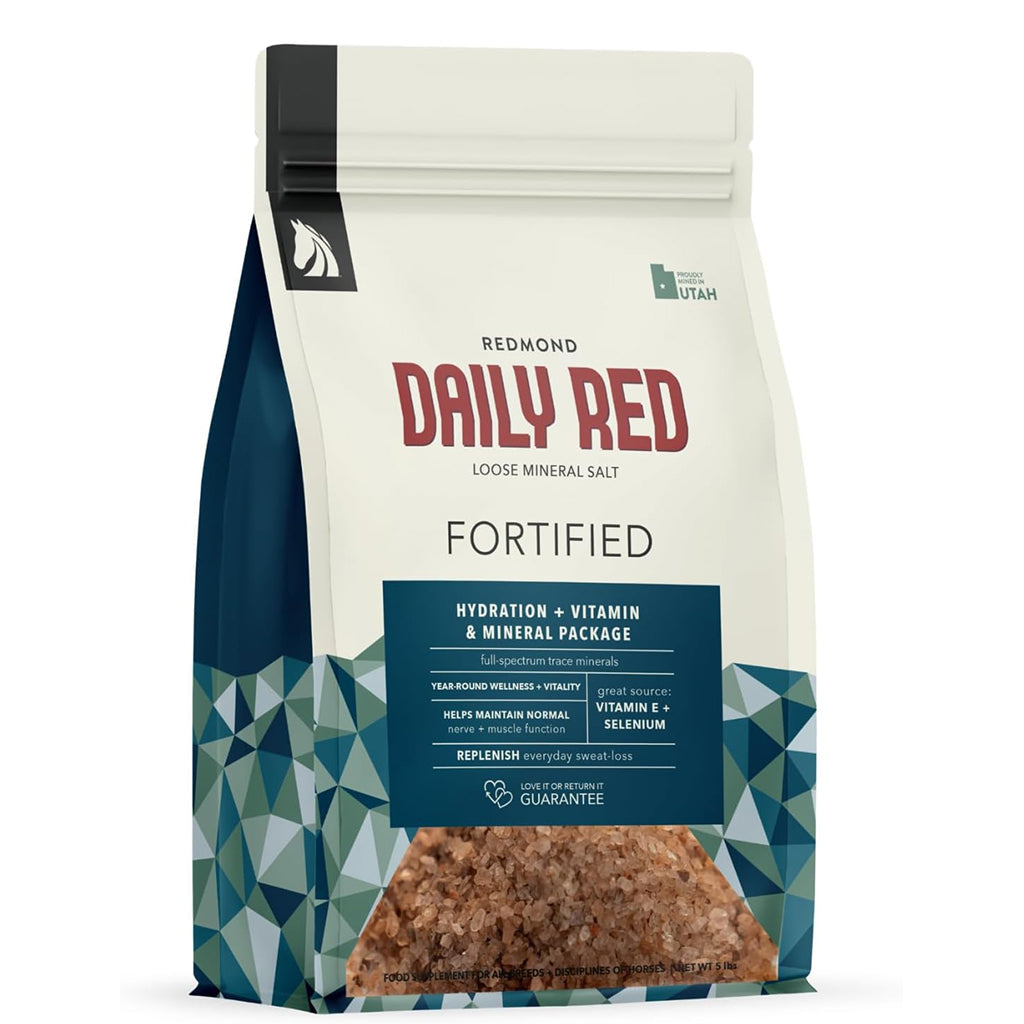 Redmond Daily Red Fortified Loose Mineral Salt for Horses (5 lb)
