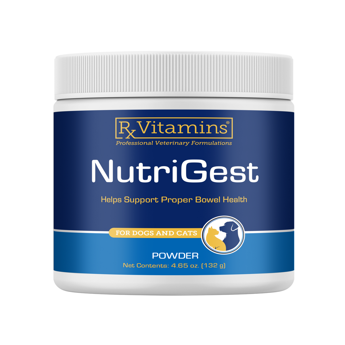 Rx Vitamins Nutrigest Powder Bowel Health Supplement For Dogs & Cats (132 g)
