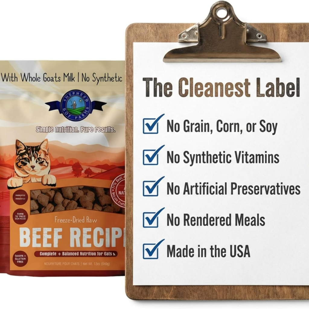 Shepherd Boy Farms Beef Recipe Freeze Dried Cat Food (12 oz)