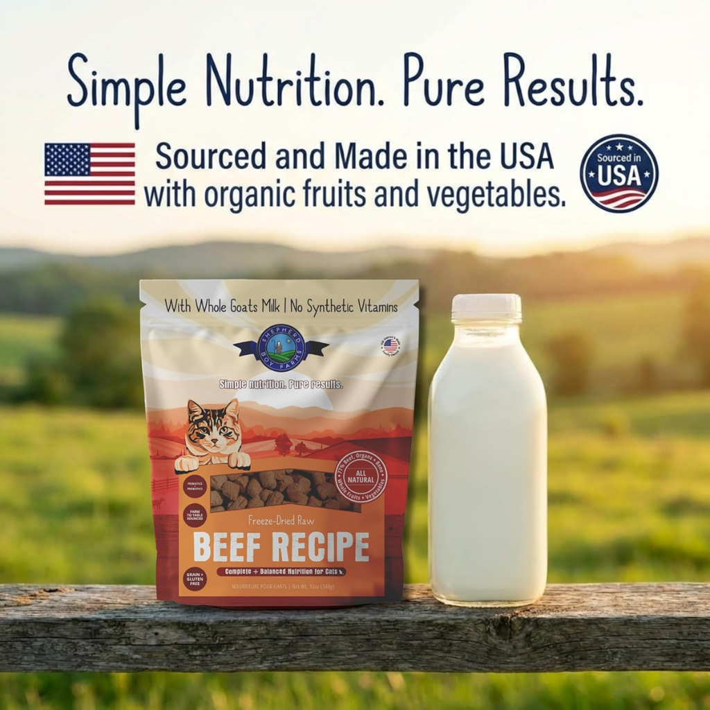 Shepherd Boy Farms Beef Recipe Freeze Dried Cat Food (12 oz)