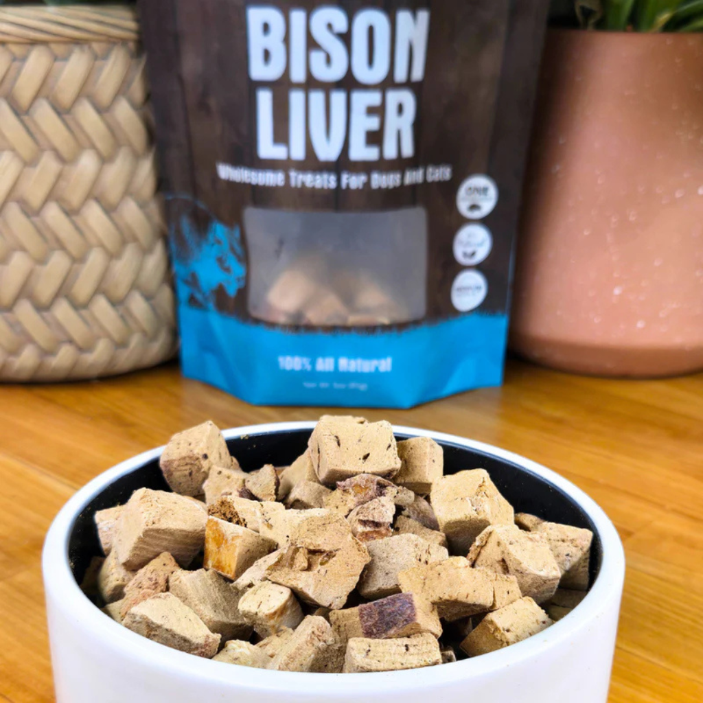Shepherd Boy Farms Freeze Dried Bison Liver Treats for Dogs & Cats