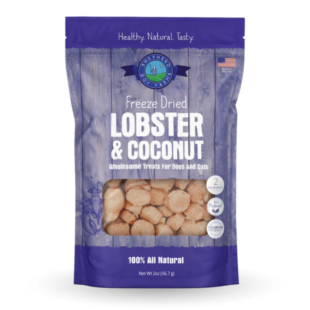 Shepherd Boy Farms Freeze Dried Lobster & Coconut Treats for Dogs & Cats