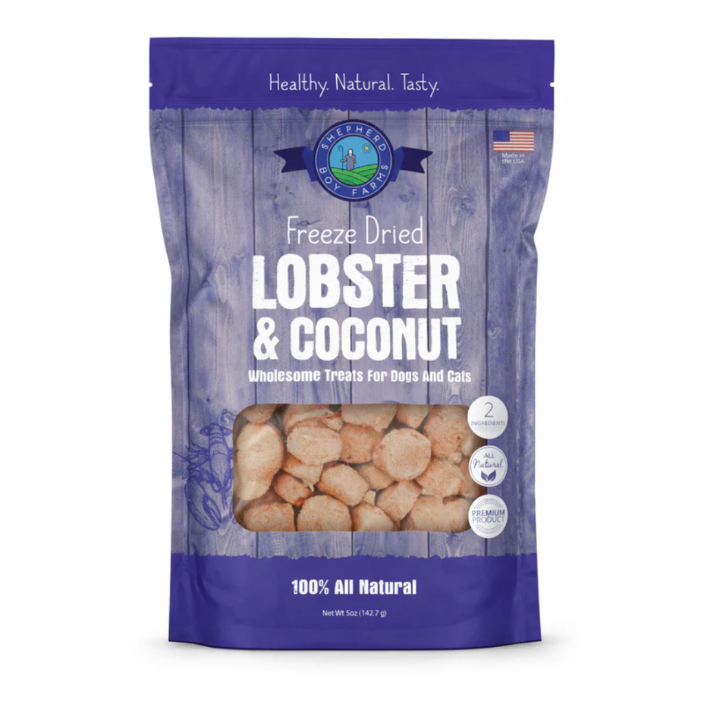 Shepherd Boy Farms Freeze Dried Lobster & Coconut Treats for Dogs & Cats