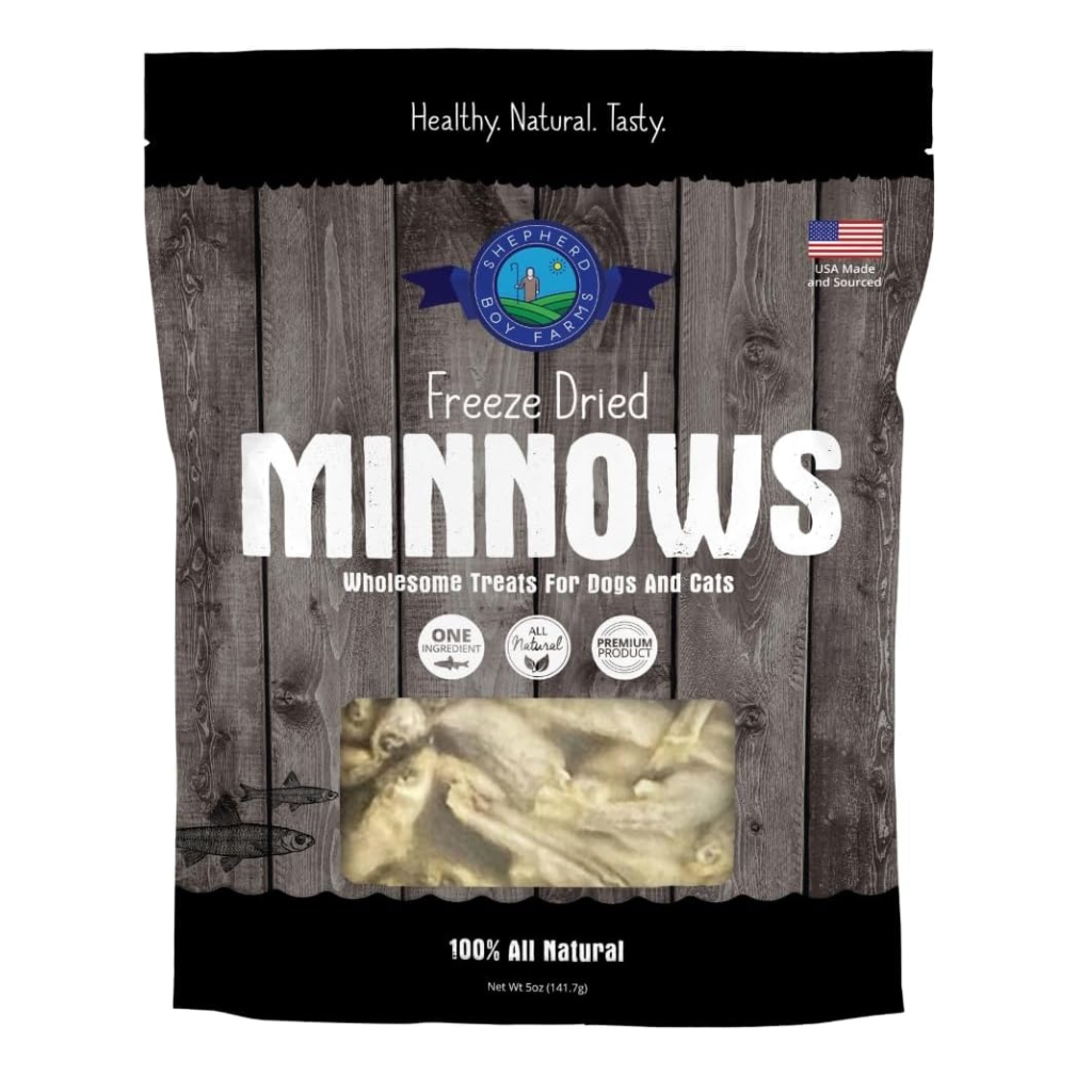 Shepherd Boy Farms Freeze Dried Minnows Treats for Dogs & Cats