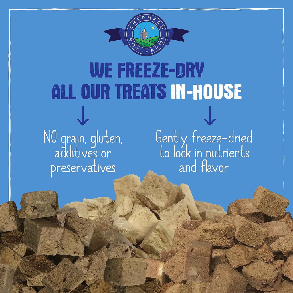 Shepherd Boy Farms Freeze Dried Minnows Treats for Dogs & Cats