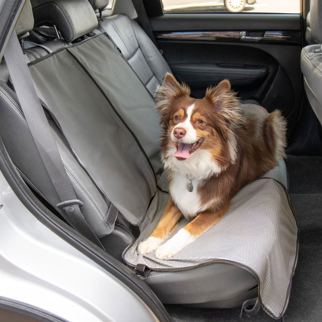 Sherpa Quiet Ride 2-In-1 Auto Seat Protector, Gray