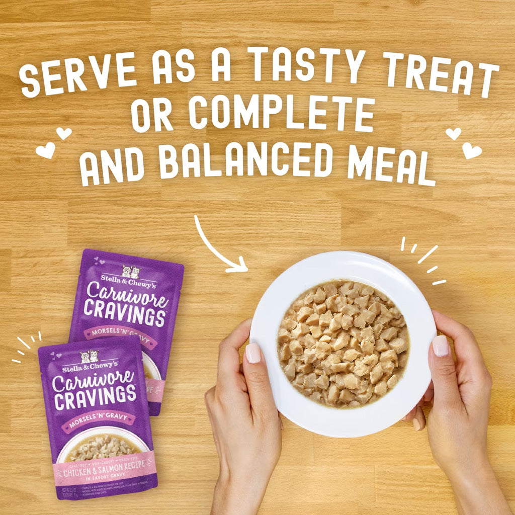 Stella & Chewy's Carnivore Cravings Morsels'N'Gravy Cat Food, 2.8-oz case of 24