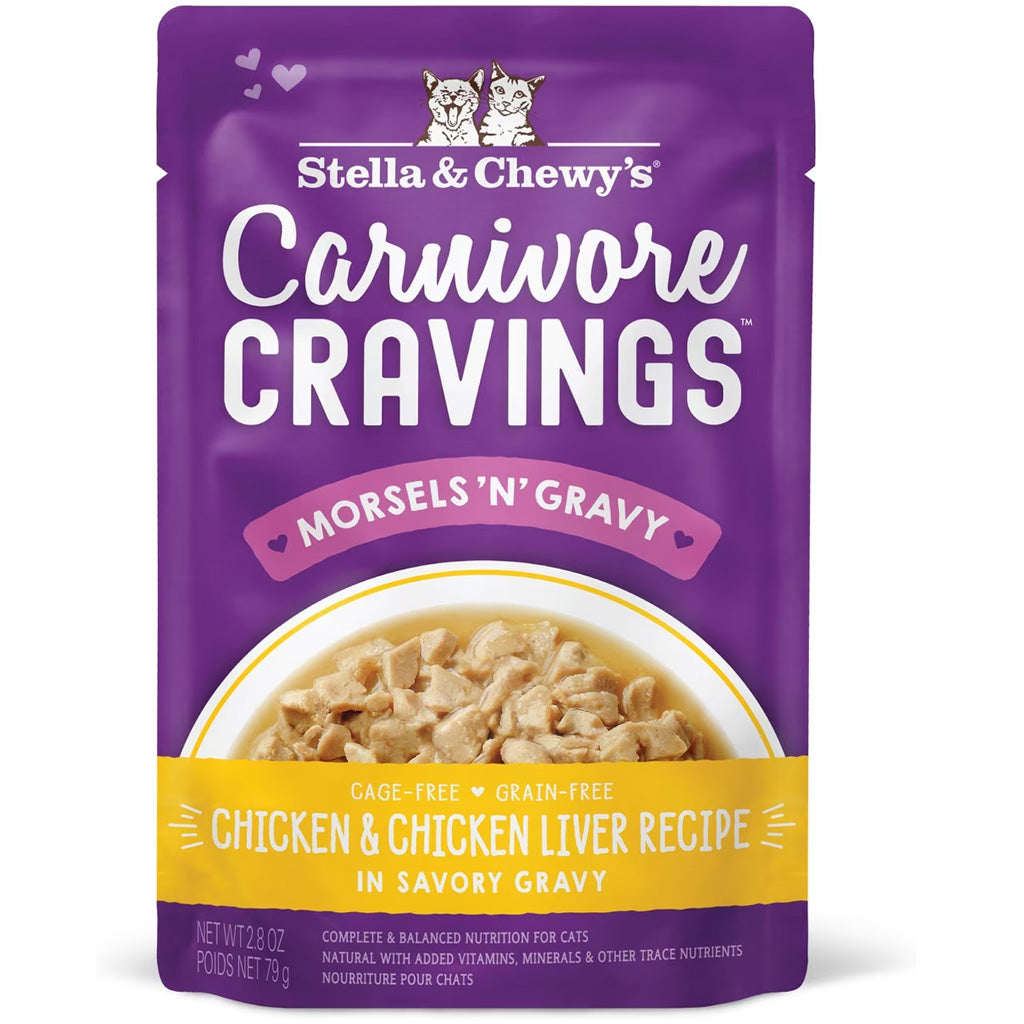 Stella & Chewy's Carnivore Cravings Morsels'N'Gravy Cat Food, 2.8-oz case of 24