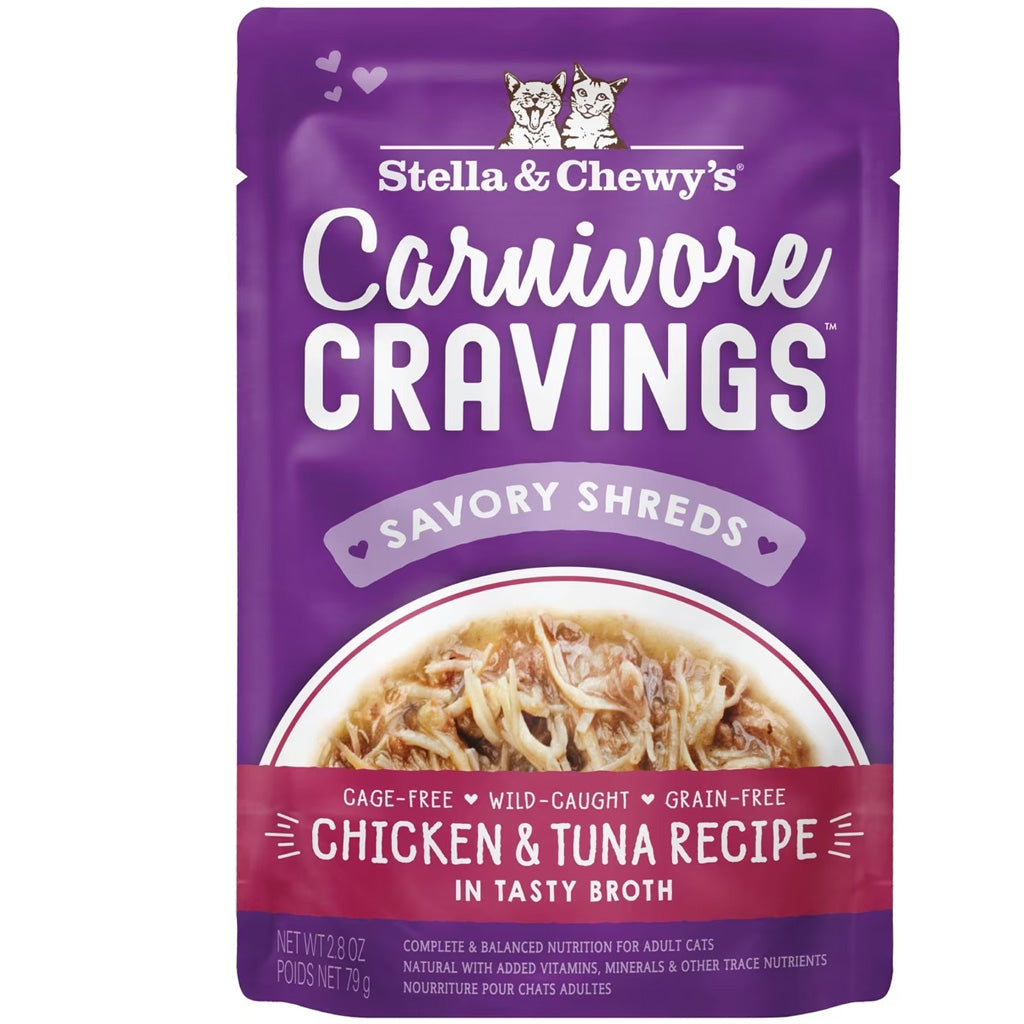 Stella & Chewy's Carnivore Cravings Shredded Wet Cat Food, 2.8-oz case of 24